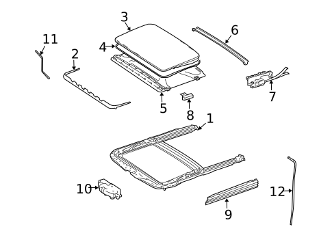 Sunroof for 2010 Mercedes-Benz GL350 #0