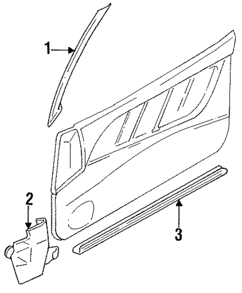Interior Trim - Pillars for 1993 Dodge Colt #1