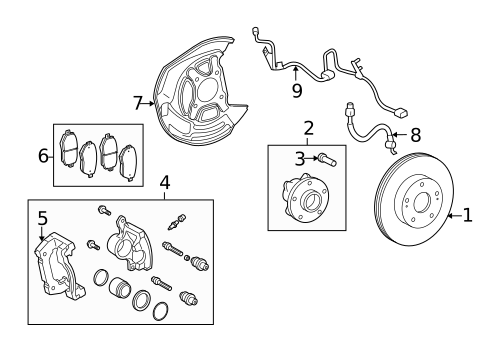 Front Brakes for 2014 Lexus IS250 #2