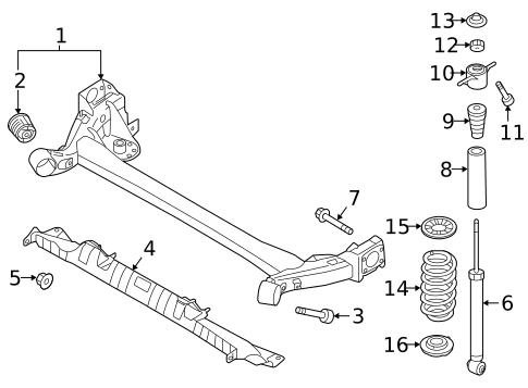 Rear Suspension for 2019 Hyundai Elantra #1