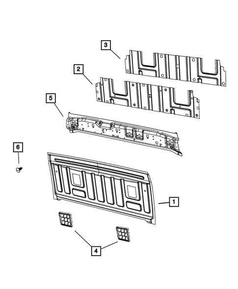 Aperture Panel, Pillar Supports and Cab Back for 2019 Ram 1500 Classic #3