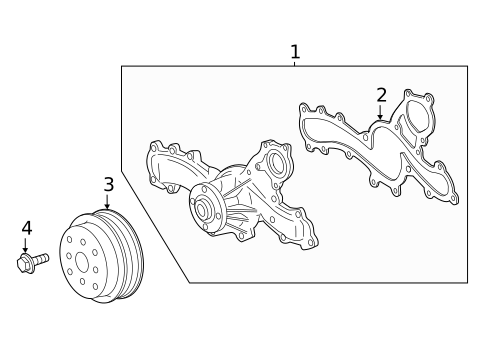 Water Pump for 2020 Lexus RX350L #0