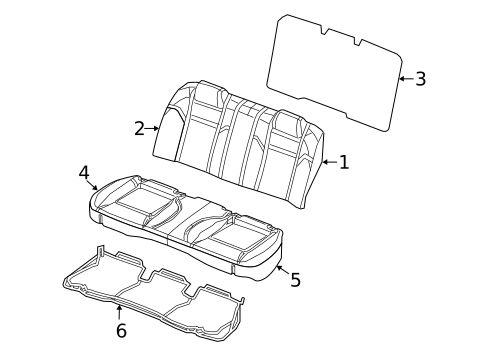 Rear Seat Components for 2009 Dodge Charger #3