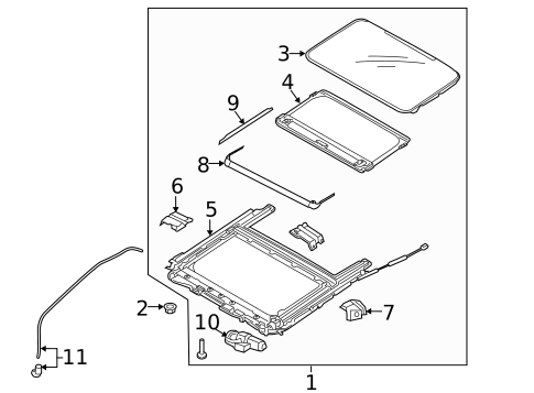 Sunroof for 2018 Kia Sedona #1