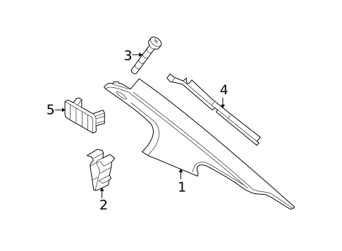 Interior Trim - Quarter Panels for 2009 BMW 328i #3