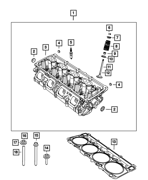 Cylinder Head for 2023 Dodge Challenger #0