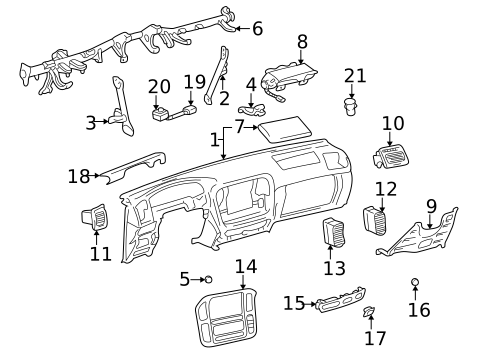 Instrument Panel for 2005 Lexus LX470 #0