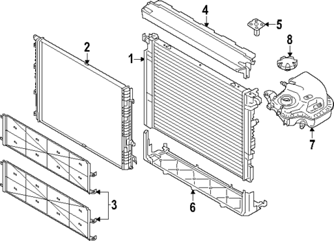 Radiator & Components for 2023 BMW 760i xDrive #2
