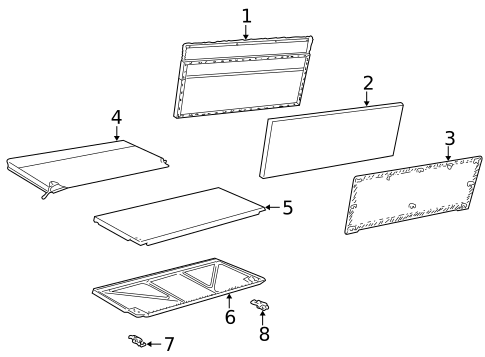 Rear Seat Components for 2000 Ford Taurus #3