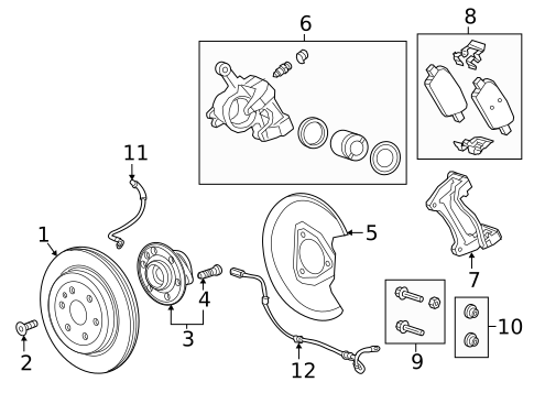 Rear Brakes for 2022 Cadillac XT5 #2