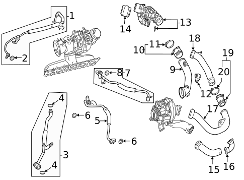 Turbocharger & Components for 2024 Mercedes-Benz E450 #2