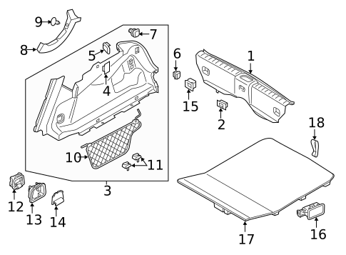 Interior Trim - Rear Body for 2019 Volvo XC90 #1