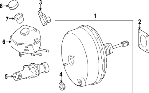 Master Cylinder - Components On Dash Panel for 2025 Mercedes-Benz eSprinter #0