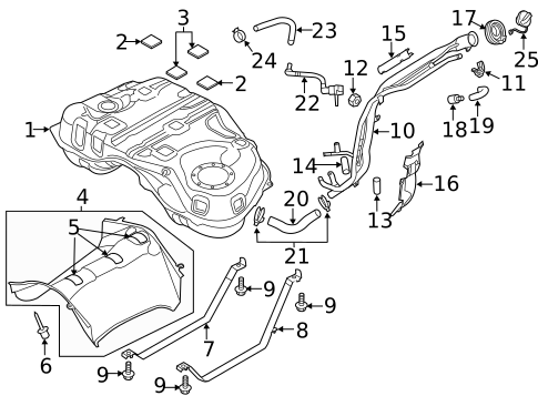Fuel System Components for 2019 Mazda CX-5 #1