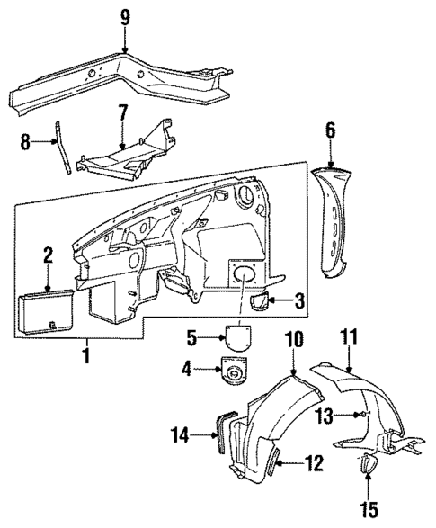 Structural Components & Rails for 1996 Porsche 911 #0