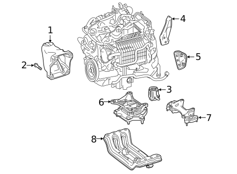 Engine & Trans Mounting for 2021 Mercedes-Benz AMG® GT 43 #2