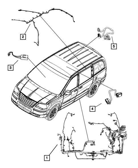 Wiring, Body and Accessories for 2008 Dodge Grand Caravan #1