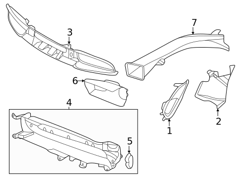 Grille & Components for 2022 Porsche Taycan #0