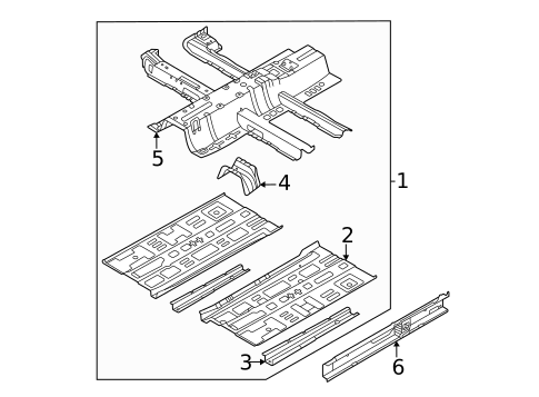 Floor & Rails for 2022 Hyundai Elantra N #0