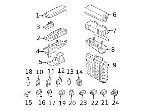 Flasher Units, Fuses, & Circuit Breakers for 2008 Ford Escape #0