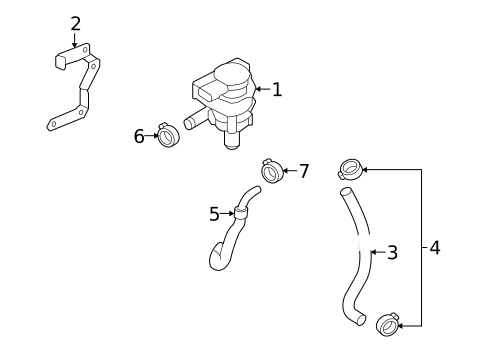 Water Pump for 2015 Volkswagen CC #0