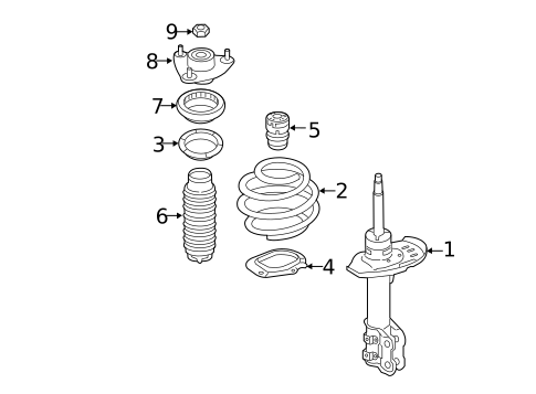 Struts & Components for 2018 Kia Cadenza #0