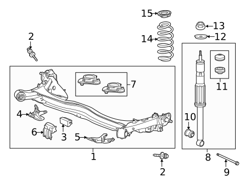 Rear Suspension for 2016 Honda CR-Z #0