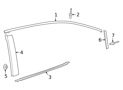 Exterior Trim - Rear Door for 2025 Toyota Corolla #0