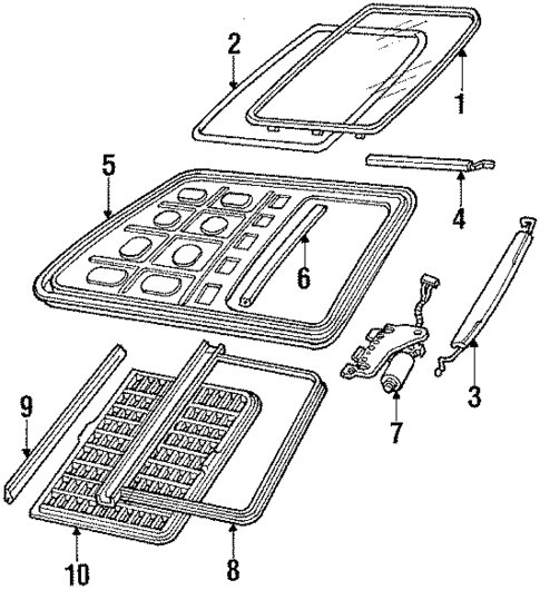 Sunroof for 1991 Ford Taurus #0