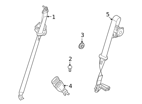Seat Belt for 2008 Ford Taurus X #0