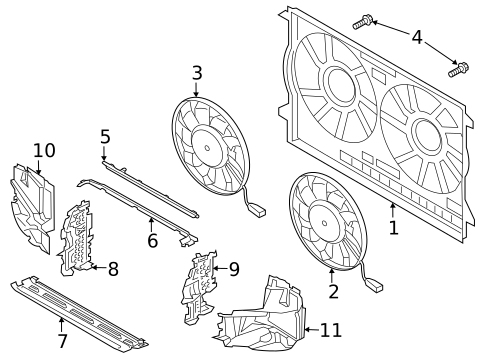 Cooling Fan for 2020 Audi A8 Quattro #0