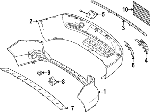 Bumper & Components - Rear for 2024 Mercedes-Benz EQB 350 #1