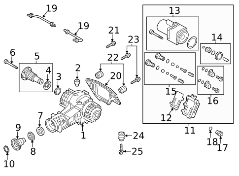 Axle & Differential for 2013 Audi A6 #0