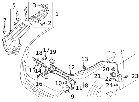 Hood & Components for 2023 Audi e-tron Quattro #1