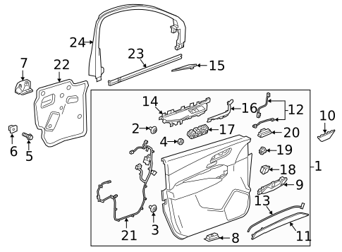 Liftgate for 2022 Cadillac XT4 #3