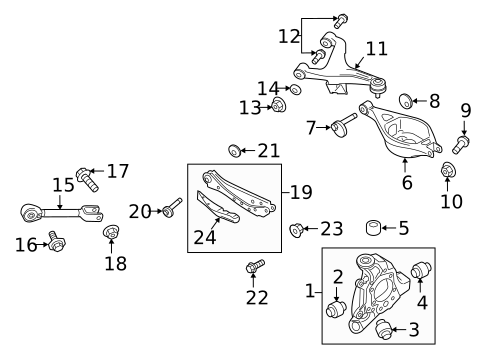 Rear Suspension for 2016 INFINITI QX50 #1