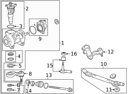 Steering Gear & Linkage for 2015 Chevrolet Silverado 2500 HD #4