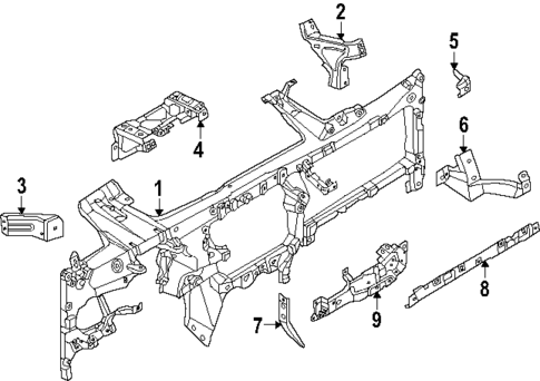 Instrument Panel Components for 2025 Ford F-150 #2