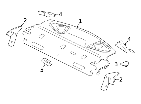 Interior Trim - Rear Body for 2020 Jaguar XE #1