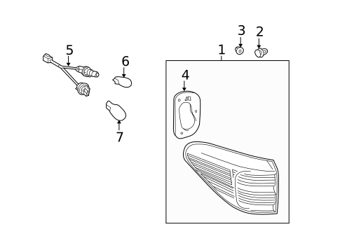 Tail Lamps for 2012 Lexus RX350 #1