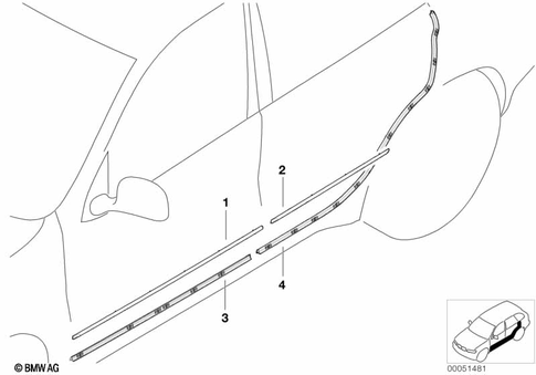 Exterior Trim / Grill for 2005 BMW X5 3.0i #3