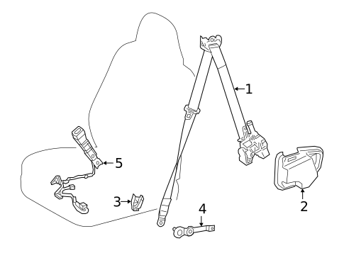Seat Belt for 2023 Lexus RC300 #0