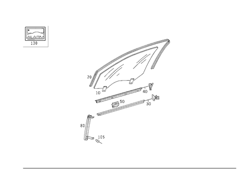 Front Door Windows for 2000 Mercedes-Benz S430 #0