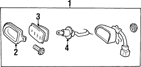 Bulbs - Chassis for 1997 Hyundai Accent #2