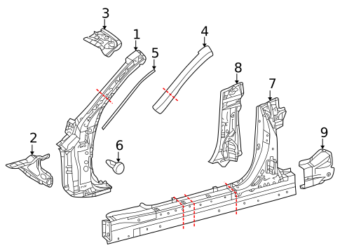 Interior Trim - Pillars for 2012 Lexus IS350 #2
