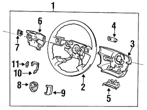 Steering Wheel & Trim for 1991 Honda Accord #1