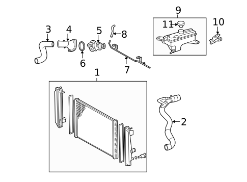 Radiator & Components for 2010 Toyota RAV4 #0
