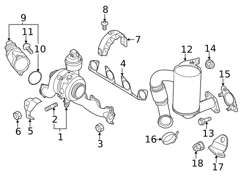 Exhaust Components for 2014 Volkswagen Beetle #1