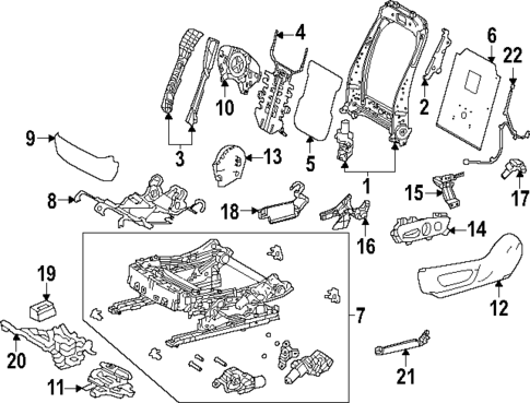 Driver Seat Components for 2025 Lexus TX500h #0