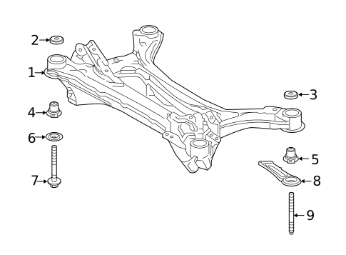 Suspension Mounting for 2019 Toyota Avalon #1